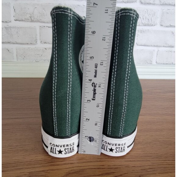 Rare Converse Chuck Taylor  Wedge Platform Hi Sz 7.5 Women's Shoes Green A14262C - Picture 5 of 13